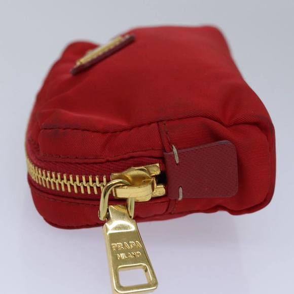 PRADA Pouch Nylon Red Auth yk13772 - Picture 3 of 16
